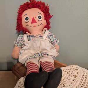 Classic Rag Doll with Red Hair Vintage